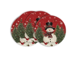 Conjuntos de Mesa de Natal, Redondo, 38 Cm, Conjunto de 4 Lugares STELASPLEN