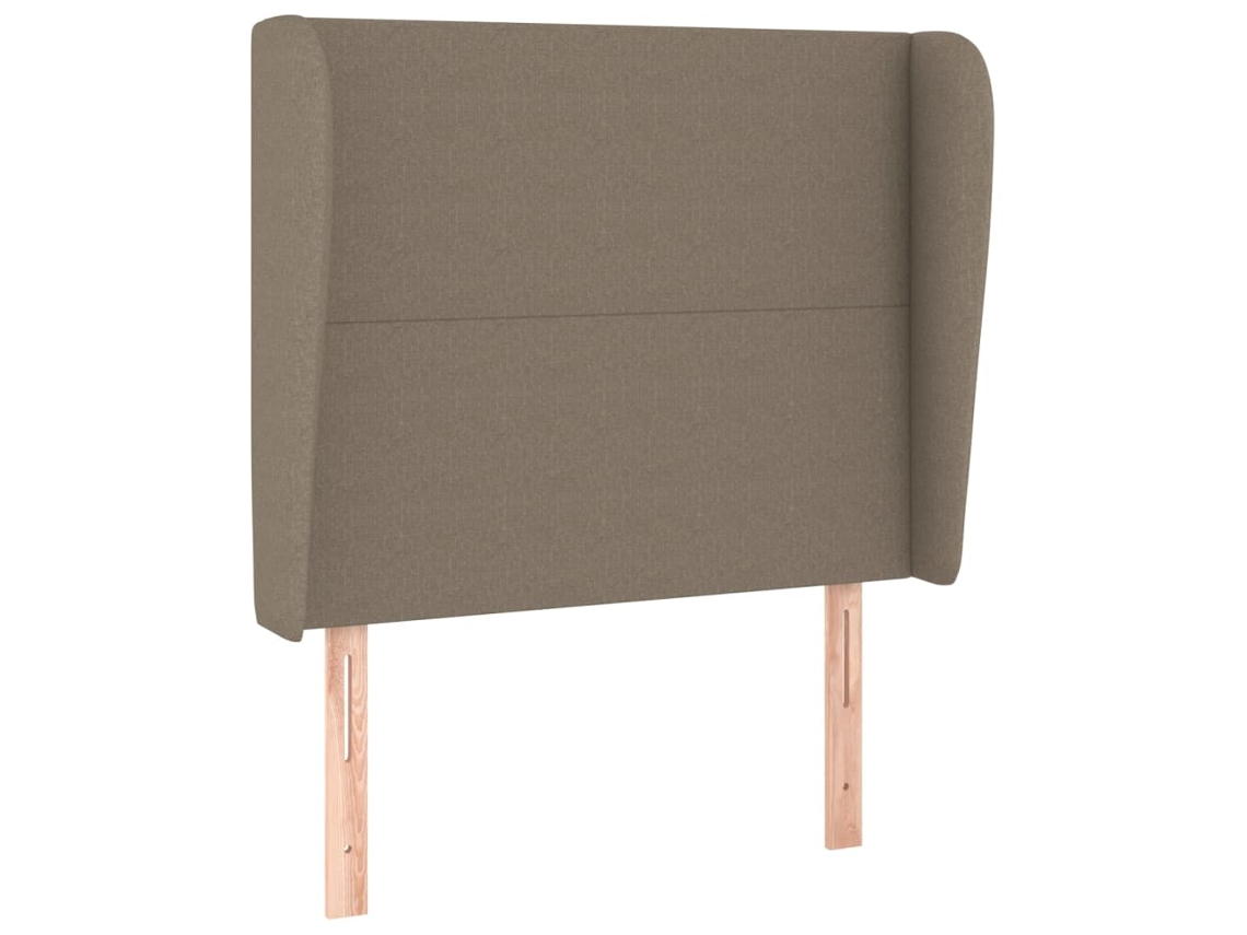 Cabeceira de Cama com Abas Tecido Cinza Acastanhado MAISON EXCLUSIVE (83x23x118 cm)