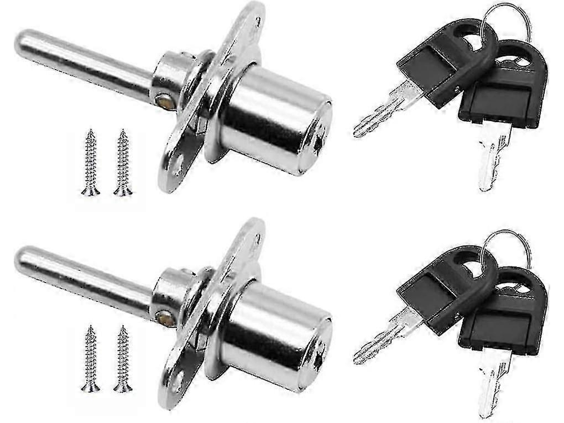 Peças De Fechadura/caixa Com Chave Para Móveis, Fechadura De Pistão Para Armário De Arquivo/vitrine, Diâmetro 16 Mm, Comprimento Aquaforge