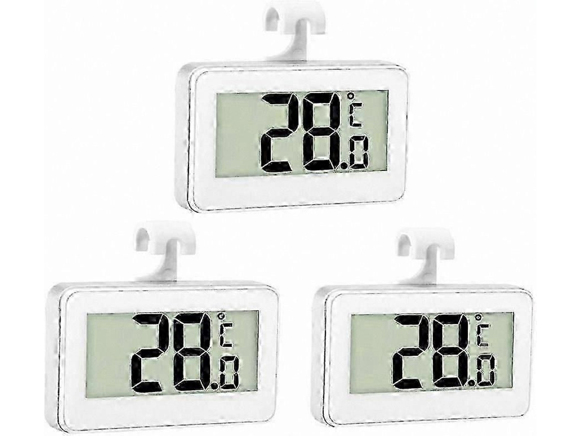 Termômetro Digital para Geladeira 3x, Tarifa Freezer, Sala de Refrigeração, Freezer À P Rova D'água com Visor Lcd, Pi GOKOCO