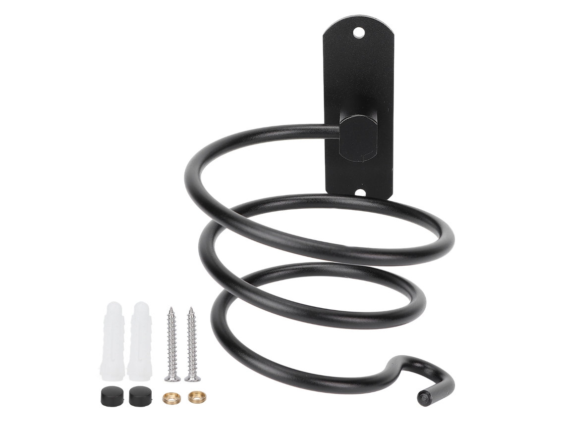 Suporte De Parede Elegante Para Secador Cabelo, Design Universal, Organizador Ferramentas Que Economiza Espaço Banheiro, Salão Beleza E Hote