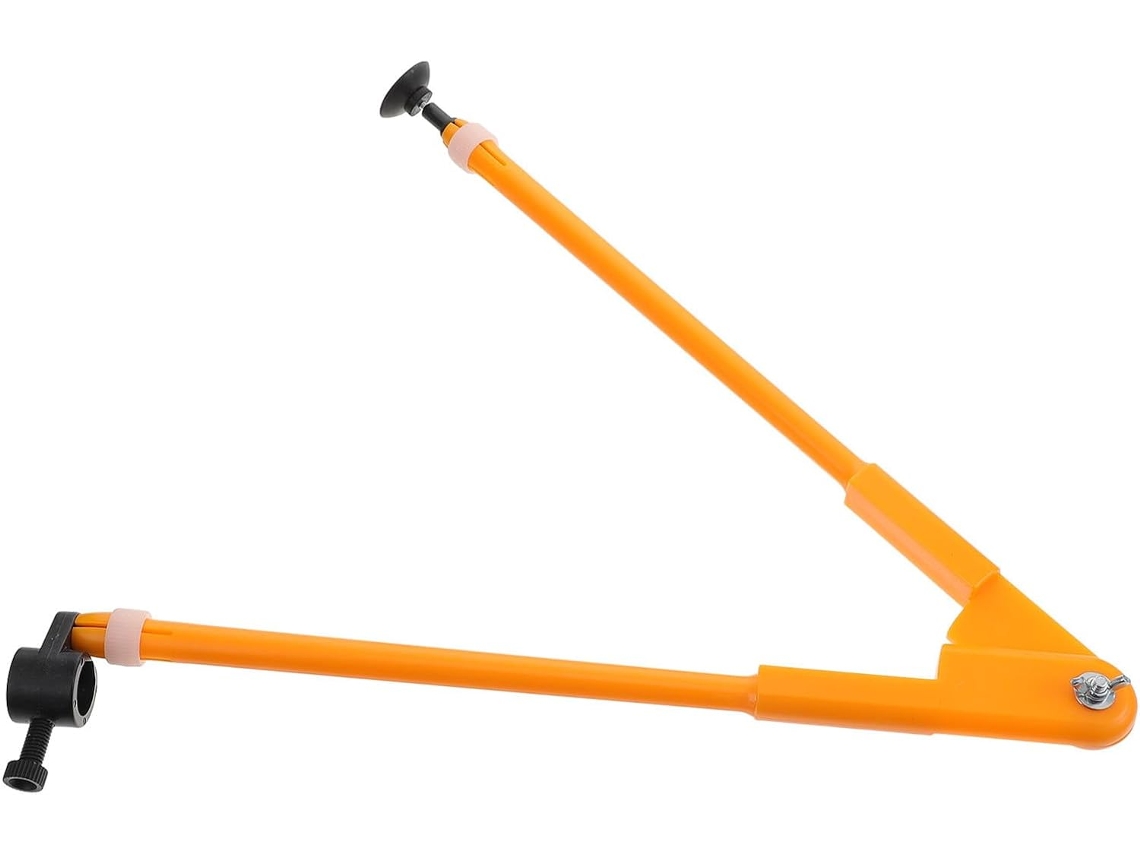 Bússola de plástico amarelo de alta resistência com ajuste de ângulo para o ensino da matemática, adequada para salas de aula.