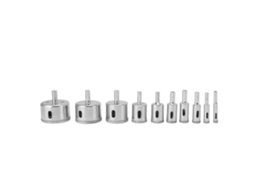 Laxiscreed: Kit Com 10 Serras De Furo Diamantadas Para Diferentes Materiais