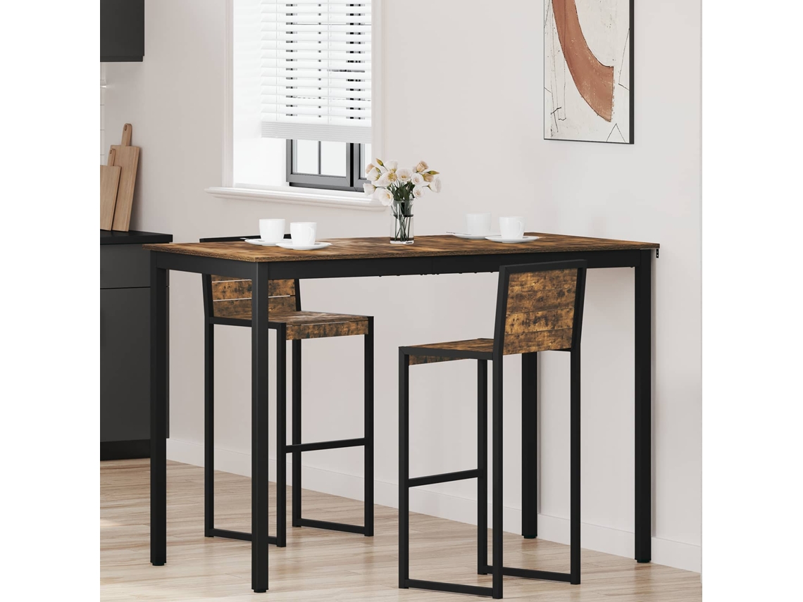 Vidaxl Mesa De Bar Em Pé Madeira Processada
