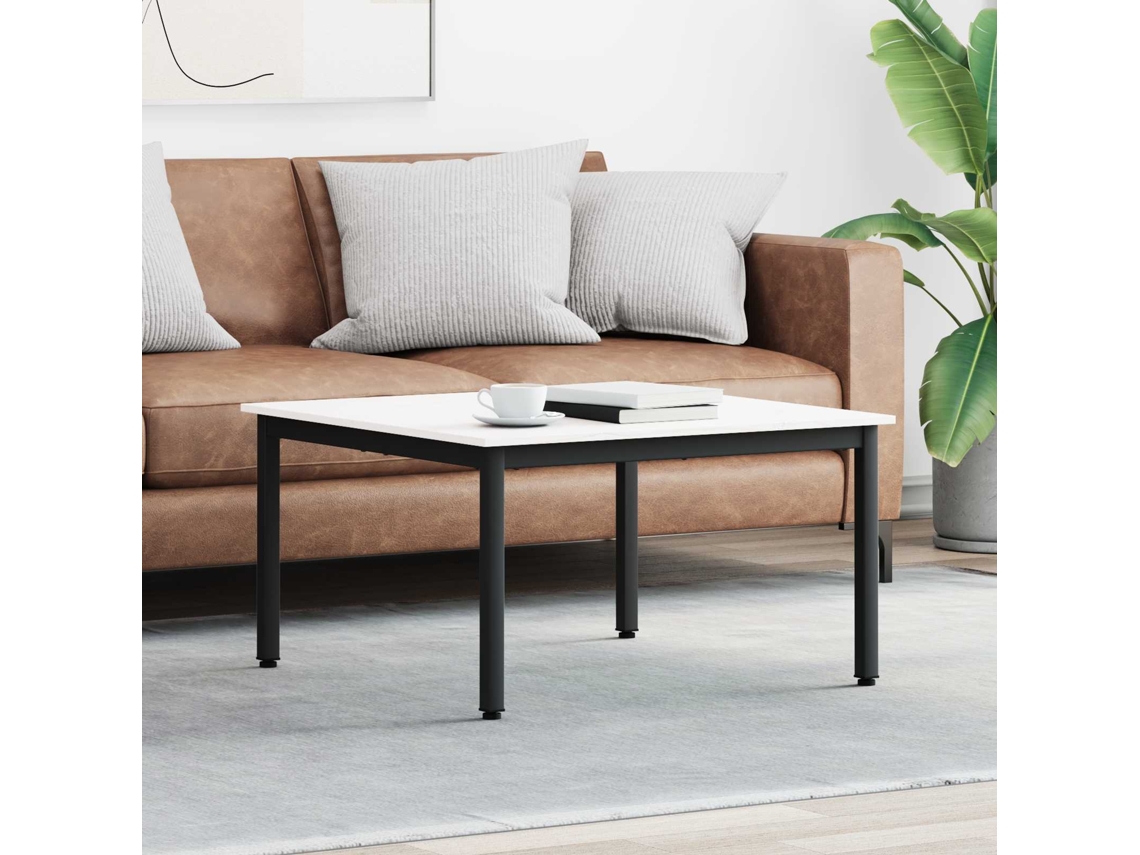 Vidaxl Mesa De Centro Branco 80 X 80 X 45 Cm