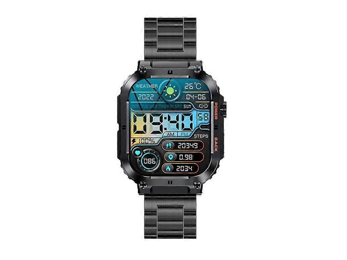 Relógio Inteligente K57 Pro De 1,96 Polegadas Com Bluetooth, Chamadas, Música, Previsão Do Tempo E Resistente À Água