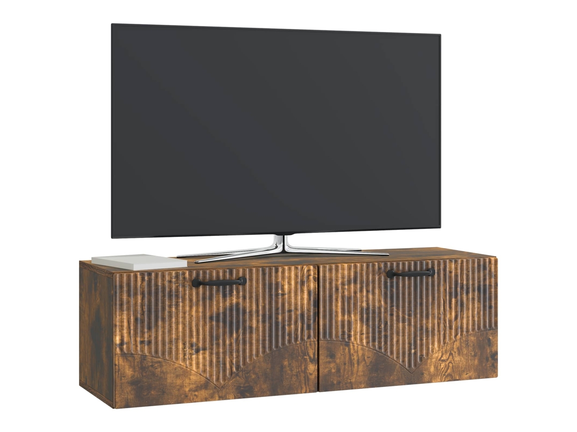 Gabinete de Tv de Parede Carvalho Fumado 98 X 31 X 30 Cm MAISON EXCLUSIVE
