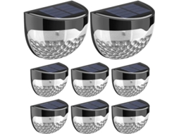 Lurelia, Luz Solar Jardim, Magnética, Branco, Pack 4, Garagem