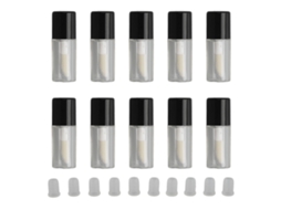 10 Peças De Tubos Reutilizáveis Mini Vazios De Brilho Labial 1,5ml