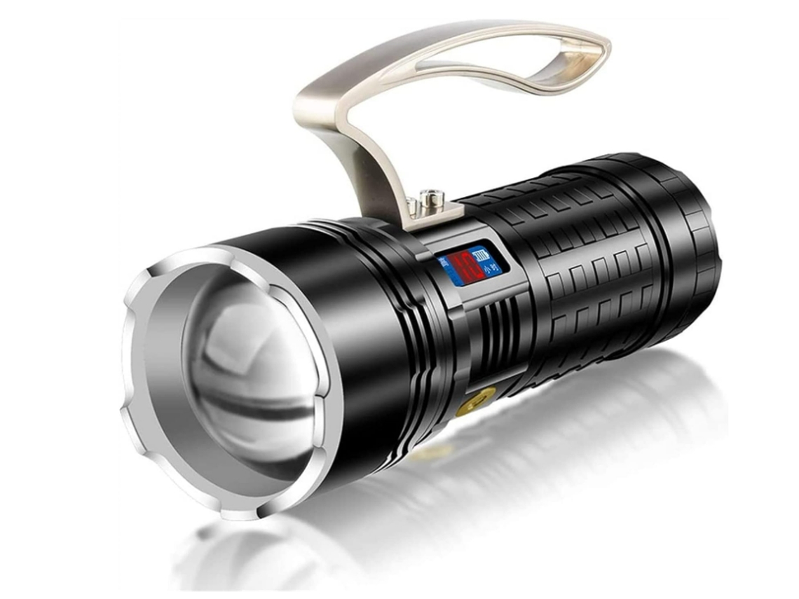 Lanterna Super Brilhante Lanterna de Led Portátil Portátil Lanterna Recarregável Usb para Mineração Acampamento Cami TURMIN