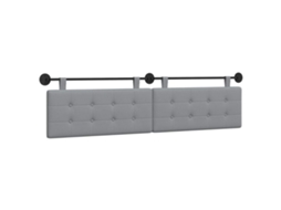 Conjunto 1 Cabeceira De Quarto Vidaxl Cinzento-claro Tecido (210 X 55 X 5 Cm)