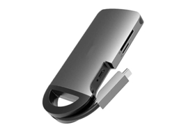 Hub Usb C Portátil 8 Em 1, Usb C, 100w Pd, 4k Hdmi, 3 Usb 3.0, Leitor Sd/micro Sd, Rj45 1gbps, Para Macbook Pro/air Cinza Bestvite