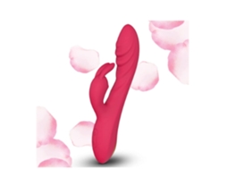 Vibrador Feminino 2 Em 1 Brinquedo Sexual Para Casal Com Carregamento Usb Silicone À Prova Dágua Vermelho Facpoet