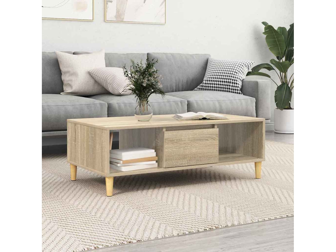Vidaxl Mesa De Centro Carvalho Sonoma 102 X 55 X 35 Cm