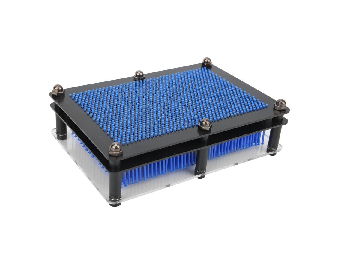Brinquedo de Arte de Pregos 3d Clone Pin Sculpture Board para Crianças Adultos Presente de Aniversário Azul M
