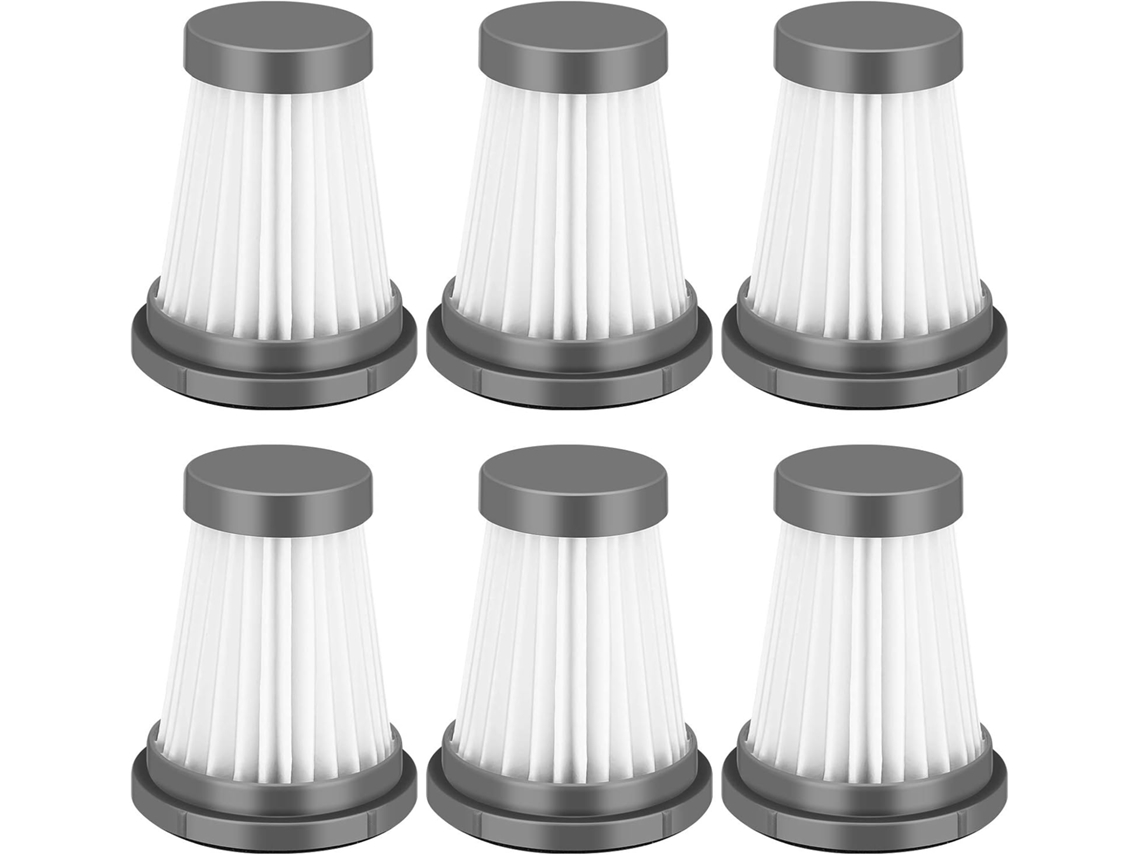 Kit com 6 Filtros Hepa de Reposição, Compatível Apenas com o Modelo Moosoo K12 BRILVIBERA