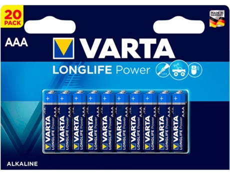 PILHA  LONG LIFE POWER AAA LR03 PACK 20 UN