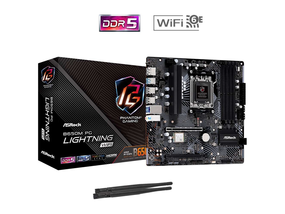 Motherboard Micro-Atx ASROCK B650M Pg Lightning Wifi