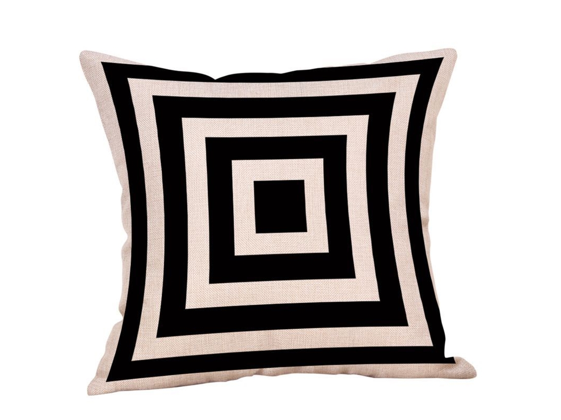 2026 set de 2 Fundas de Almohada Cuadradas de Patrones Geométricos 45x45 Cm para Oficina Coche Hogar