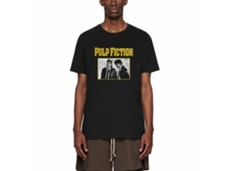 Rockinstone Men's T-shirt Pulp Fiction Scenes Graphic Print Tee Black Size:xxl