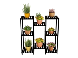 Suporte Para Plantas Em Aço Com Vários Níveis
