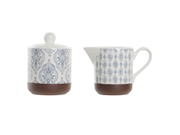Açucareiro DKD HOME DECOR (Alumínio - Multicor)