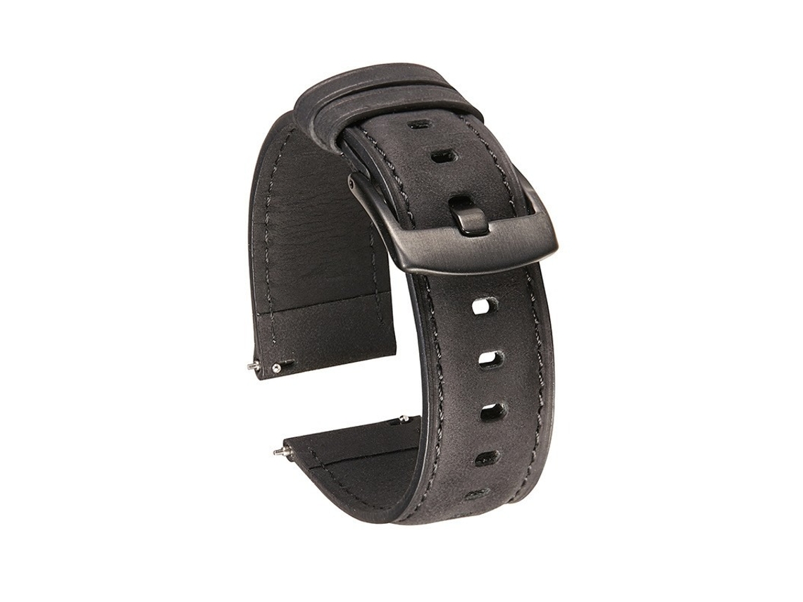 Pulseira de couro Crazy Horse para relógio inteligente de liberação rápida