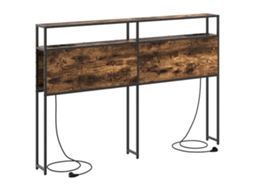 Conjunto 1 Armazenamento De Cabeceira Vidaxl Castanho Derivados De Madeira (98 Cm)