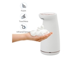 Dispenser De Sabão Laxiscreed Com Sensor, 300ml, Branco, Usb, Estilo Pata De Gato, Automático
