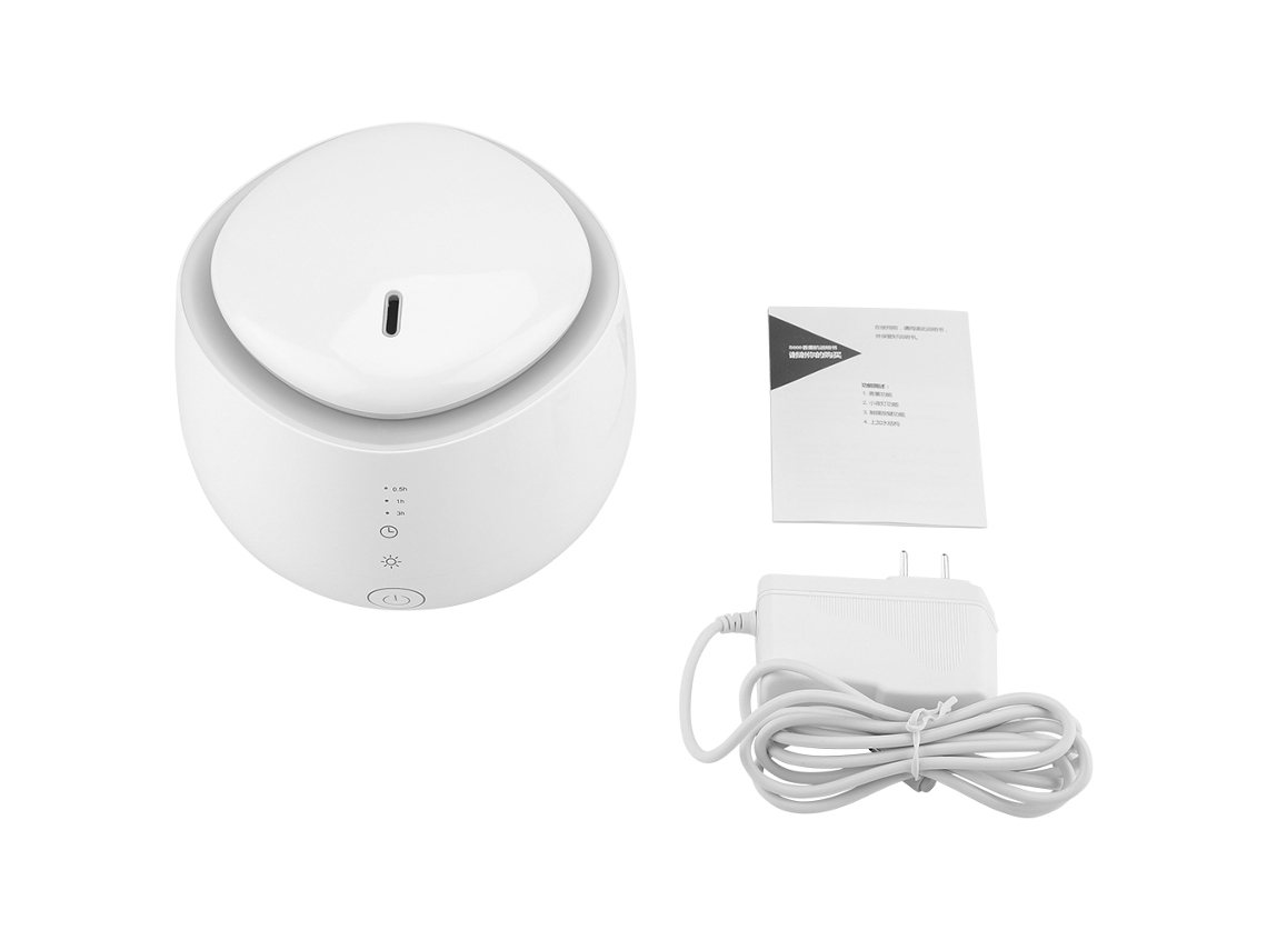 Laxiscreed Umidificador Ultrasônico 300ml Com Luz Noturna 7 Cores, Plugue Ue Para Uso Exterior