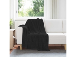 Vidaxl Manta Preto 130 X 150 Cm 0.51 Kg Lã