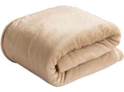 Manta de Flanela Lisa e Macia Fansu em Cor Sólida Microfibra Felpuda Ideal para Cama Sofá Poltrona Todas as Es