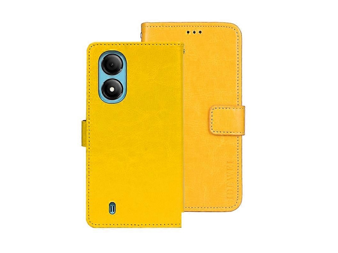 Capa De Couro Com Textura Crazy Horse Da Idewei Para Zte Blade A33s