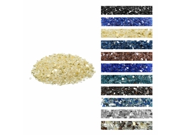 Pedras De Vidro Trituradas Refletoras Para Lareira 4,5 Kg 12,7 Mm Dourado Vevor