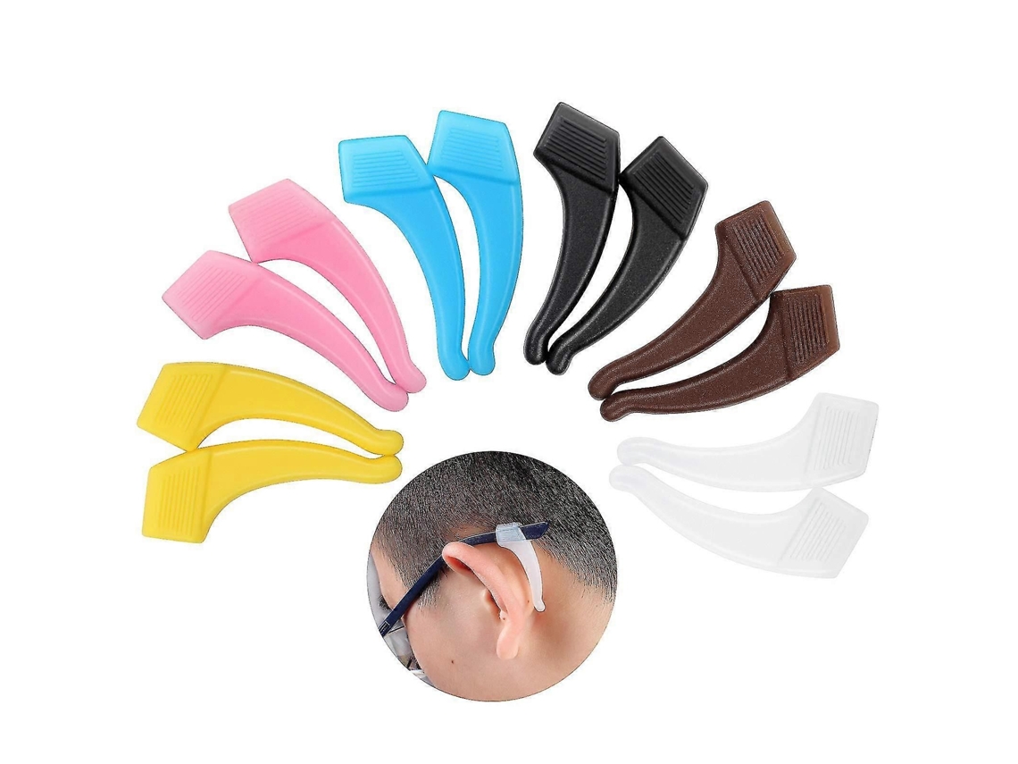 6 Pares de Suporte Antiderrapante Silicone Confortável para Óculos Acessórios Gancho Orelha Haste GOKOCO