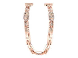 Pulseira Fina Xdfind Em Aço Inoxidável Com Diamantes, 14 Mm