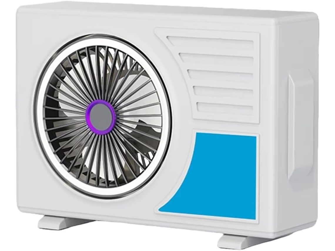Ventilador De Mesa Portátil 6 Polegadas Com Bateria Recarregável