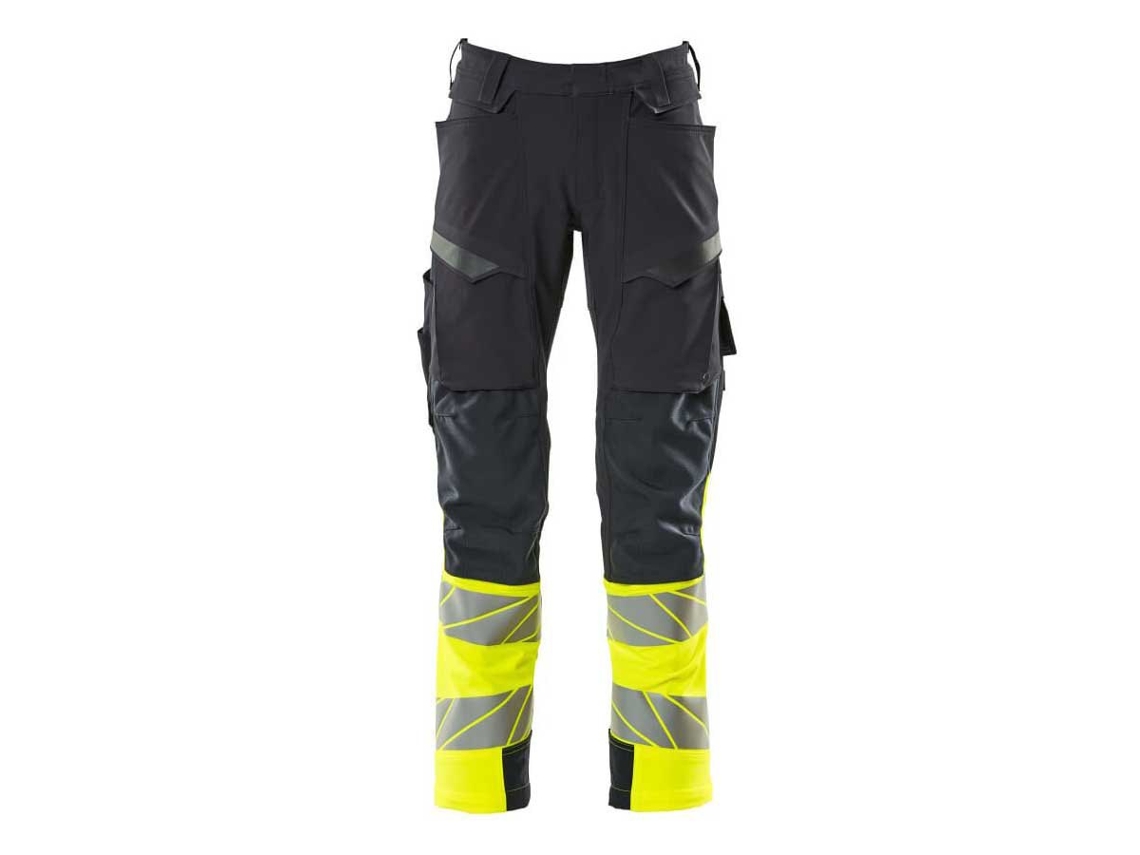 Calças Grandes Com Bolsos Para Joelheiras Accelerate Safe 19179 Amarelo 66 / 32 MASCOT