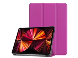 Capa Tripla de Couro Ecológico ILIKE Samsung S6 Lite 10 4'' P610 P615 / P613 P619 2022 Roxo