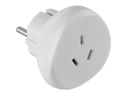 Adaptador De Viagem Austrália/china Para França/europa 70060, Branco