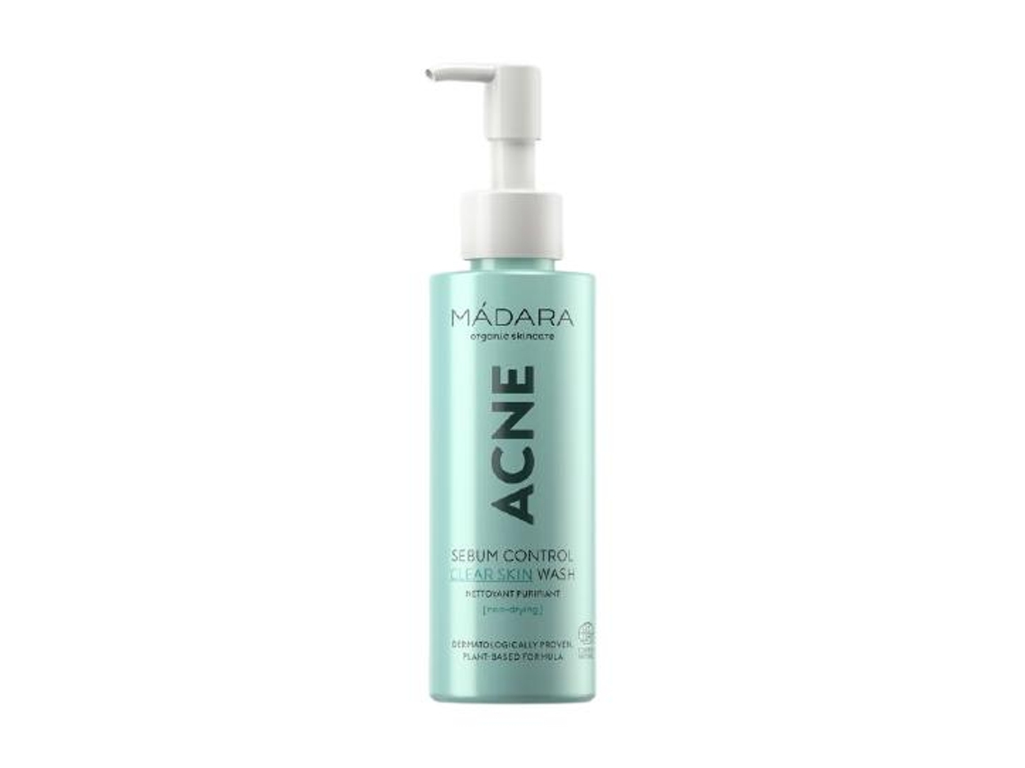 Mádara Cosmetics Acne Sebum Control Clear Skin Wash Gel de Limpeza Facial 140 Mles