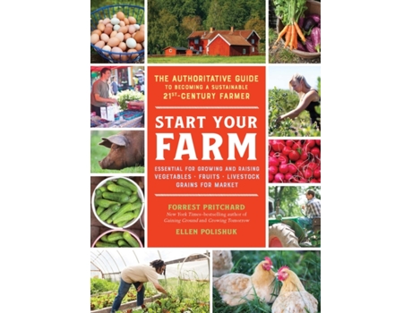 Livro Start Your Farm de Forrest Pritchard e Ellen Polishuk (Inglês)