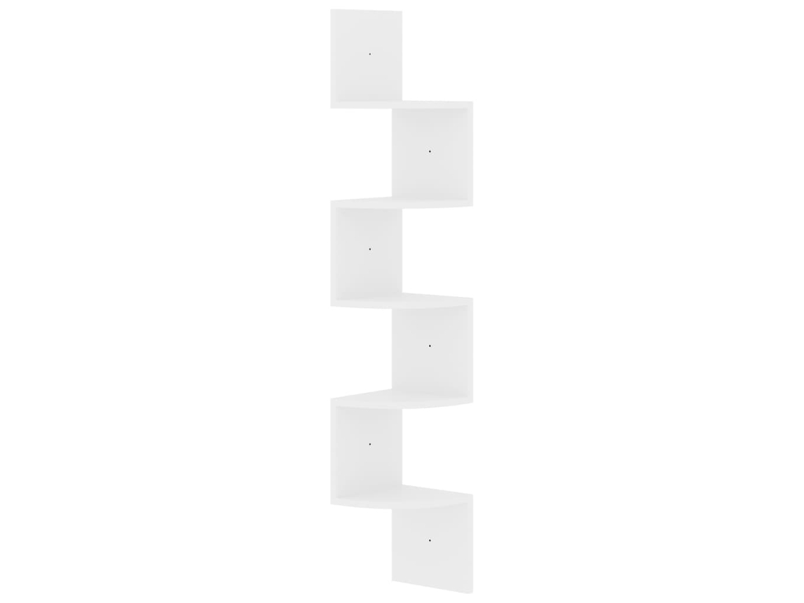 Wall Corner Shelf, Wall Corner Shelves Vidaxl Branco Madeira Processada (n/a)
