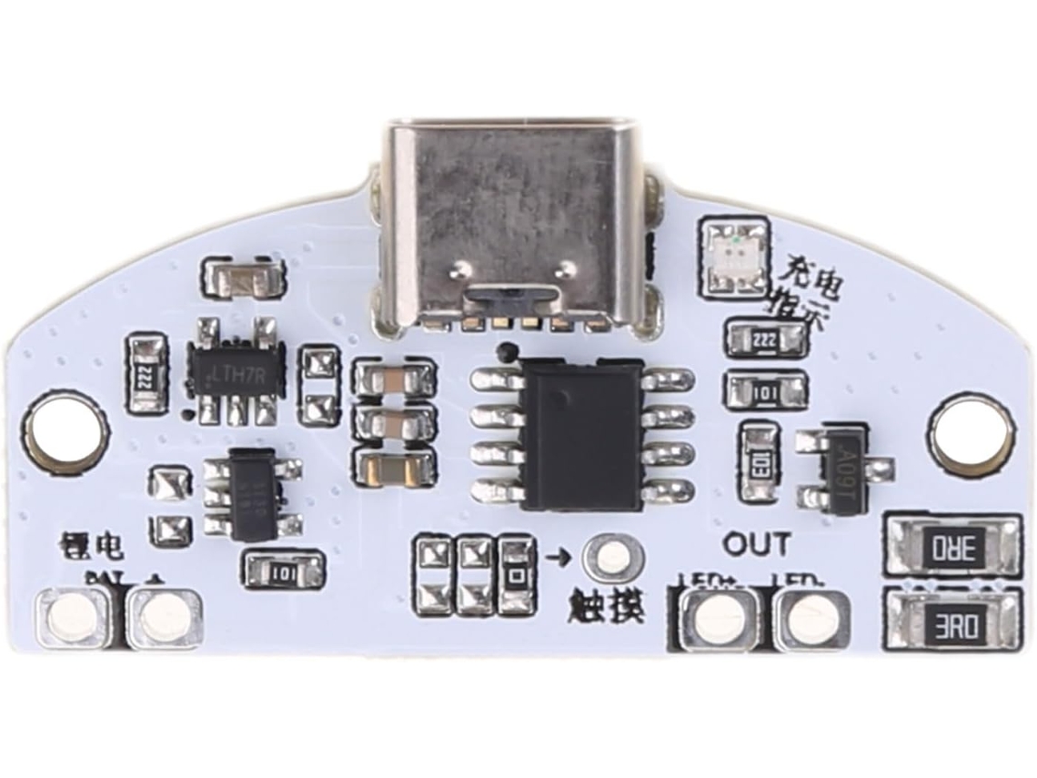 1 Candeeiro De Mesa Tipo C Placa Circuito Impresso Carregamento Usb Três Velocidades Intensidade Luz Ajustável Led