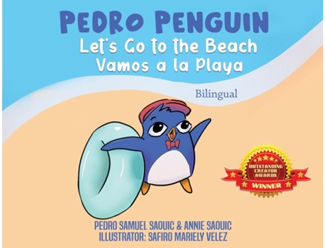 Livro Pedro Penguin Lets Go to the Beach de Pedro Samuel (Inglês)