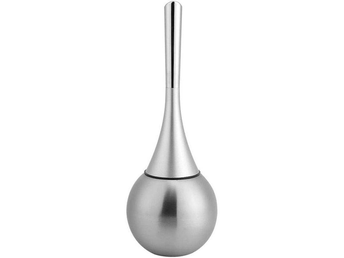 Escoba De Inodoro Con Soporte, Diseño Moderno, Bristles Flexibles Y Densos, Base De Acero Inoxidable Para Baño Hogar Comercial Industrial