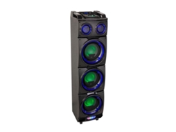 Coluna Amplificada 3X8'' 400W Usb/Fm/Bt/Sd Preta Ibiza