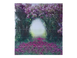 Adesivo para Escada 3d Flor Roxa Removível PVC Decorativo Parede Casa Restaurante | S/MARCA
