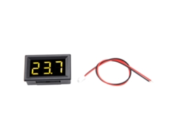 Voltímetro Digital de 0,56 Polegadas de 2 Fios DC 2,5-30V com Display LED Amarelo S/MARCA