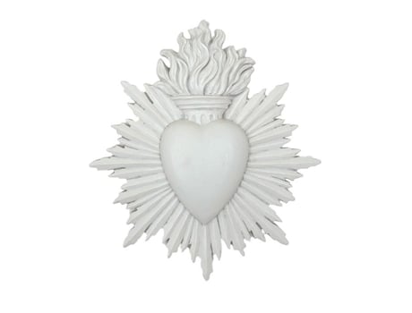 Grande Ex Voto Decoração De Parede Branco 15.4x17.3 Cm Opjet